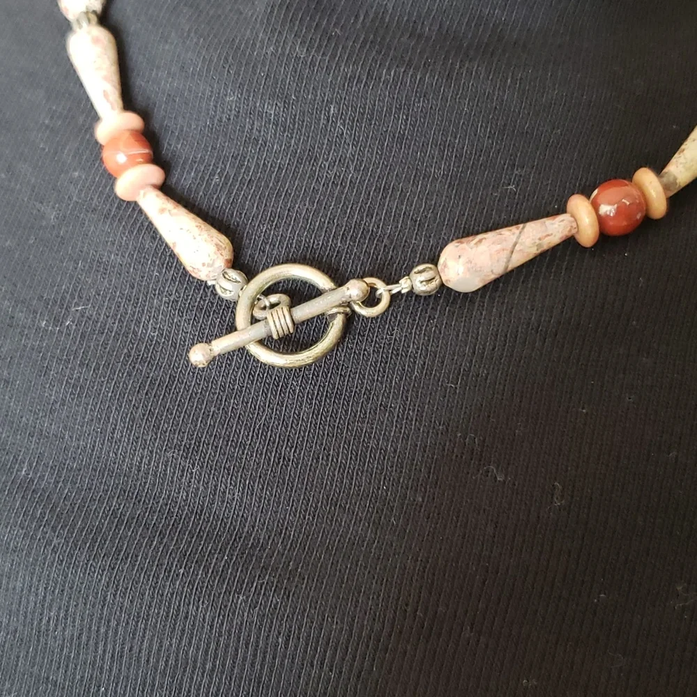 Natural Stone Beaded Necklace